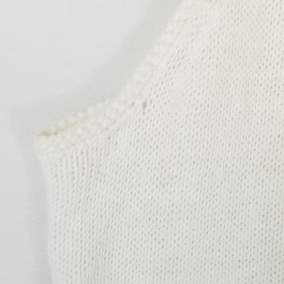 4th of July Grandma Knit Red White Blue Flag Sleeveless Cotton Blend Tank Top - Picture 6 of 11